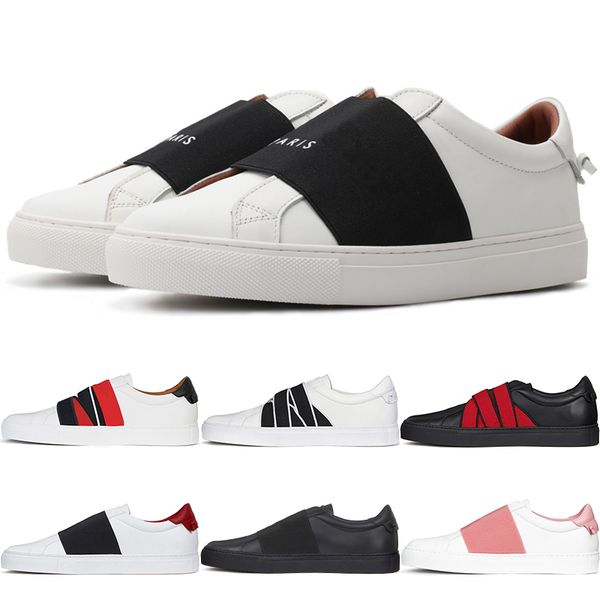 

2019 Popular Low-top lace-up Women's sneakers GVC Men's Leather Flat Casual Shoes France Designer Slip-on Shoes Trainers Black White Loafers