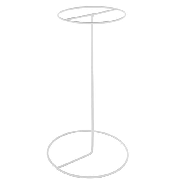 

stable metal hat cap storage display holder hair wigs rack stand tool, White