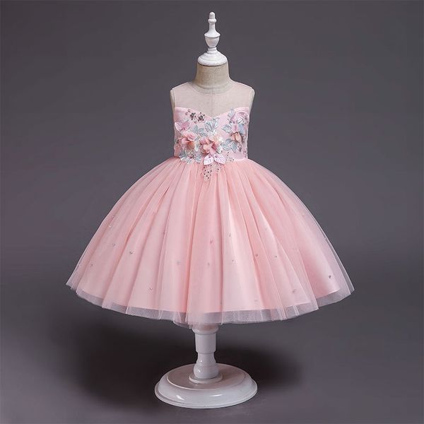 

vestidos mujer sale roupas infantis menina trolls девушка свадебные одежды платья лето 2019 новый детский жилет принцесса одежда, Red;yellow