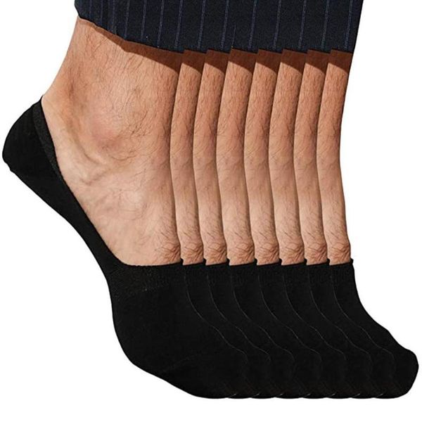 

6 pairs a pack of pure cotton socks invisible socks peas i6b5, Black;white