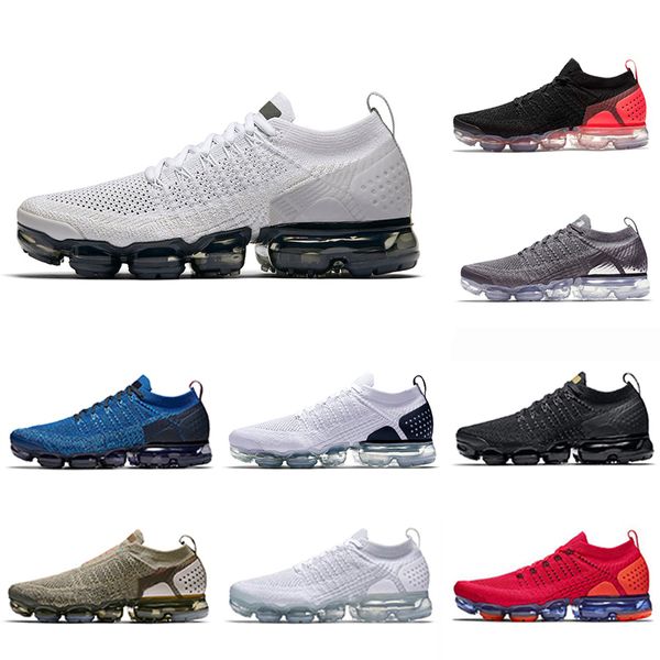 

2019 cushion knit 2.0 running shoes walking women vast grey gym blue team red oreo men trainers sports sneakers us5.5-11