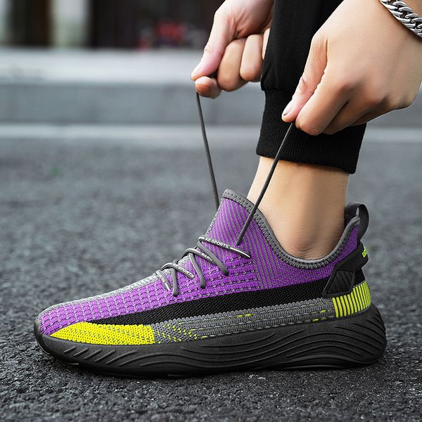 

men's spring fashionable running shoes, light fabrics new shoes, dad breathable mesh sneakers increasing