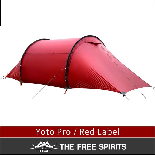 

the spirits tunnel tent 10d both side silicon coating 1-2 person outdoor ultralight hiking camping winter tent 4 season
