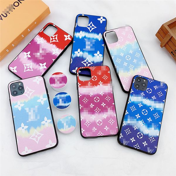 

letter brand beach leather cell phone case with holders for iphone 11 pro max xr 7 8 luxury designer cases 6 stlyes
