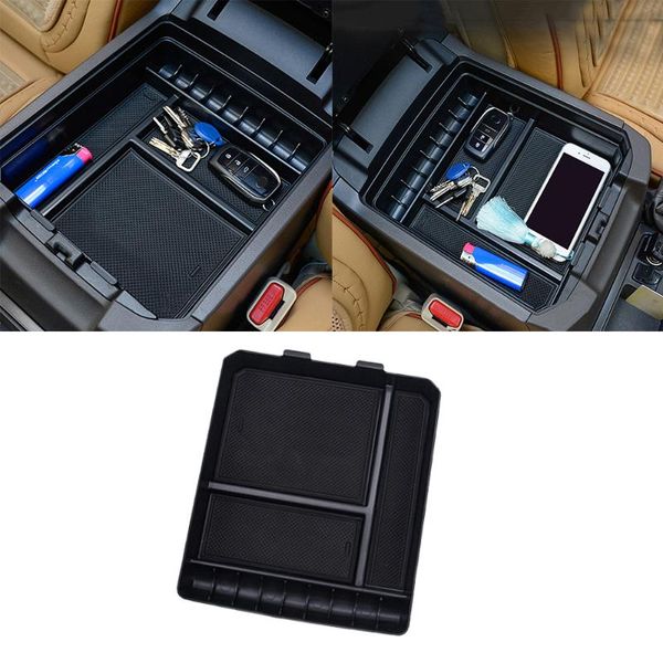 

car central armrest console storage box black for land cruiser prado 120