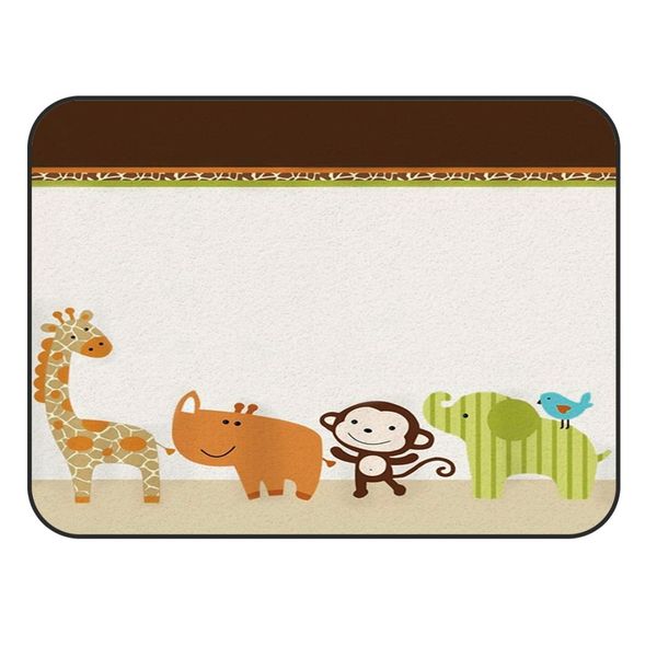 

charmhome soft carpet anti-slip rug cartoon animals moneky bird elephant carpet for living room home decor mat