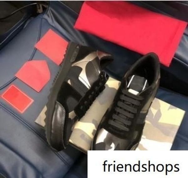 

women men lovers trainers starstudded leather rock runner shoes camo camouflage sneakers studded rockrunner casual xg18051303