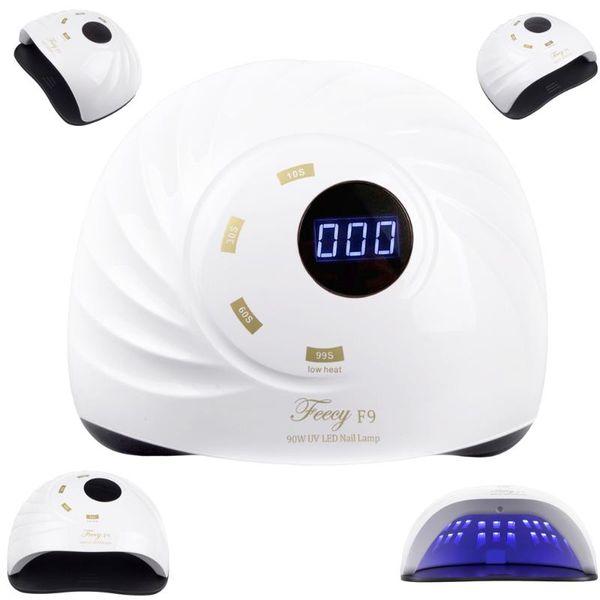 

nail dryers 90w dryer lamp for manicure uv led nails curing all types gel varnish ice drying salon lampe