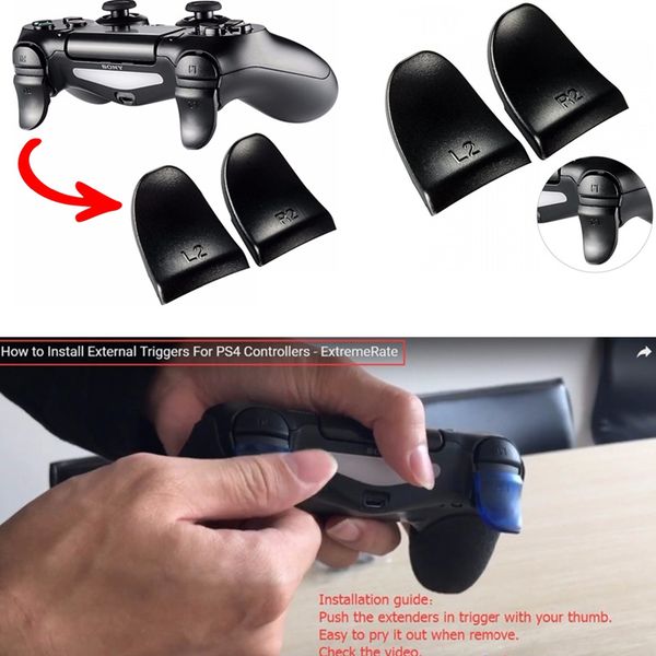 

20pairs L2 R2 Trigger Расширенные кнопки Комплект для контроллера PS4 Игровой аксессуар