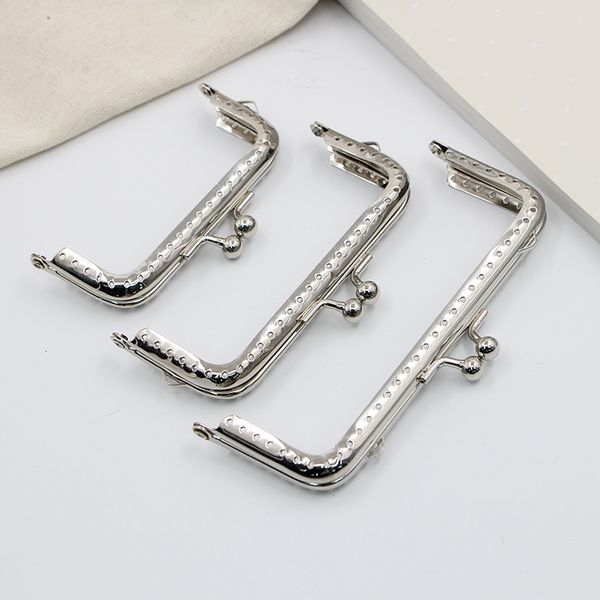 

square constantly hole 8.5 10.5 12.5 silver mill finish golden ears luggage and bags hinge drawing, Black