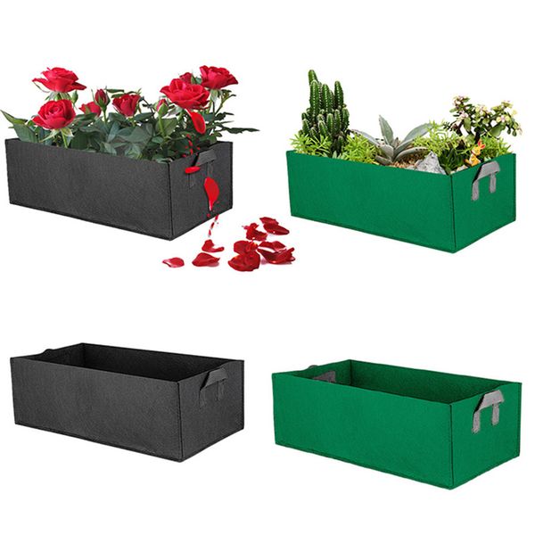 

rectangle planting bag garden grow planter pouch root containe root plant growing pot seedling flower vegetable pot growing bags