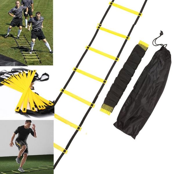 

5/6/7/8/9/12/14rung nylon straps training ladders agility speed ladder stairs for soccer football speed ladder fitness equipment