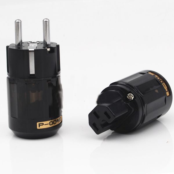 

hi-end пары с родиевым покрытием p-004e schuko eu power plug c-004 iec разъемы для адаптера аудиокабелей hifi