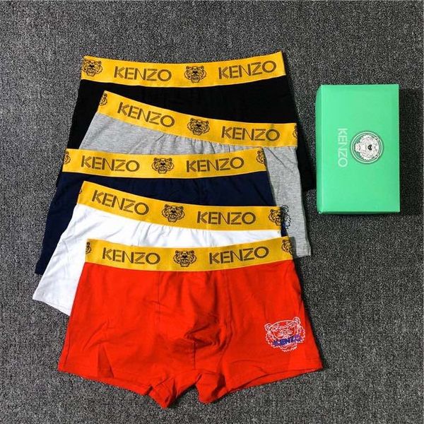 

ea4,4pcs/lot men's underwear 4 colors cotton men boxers breathable mens underwear branded boxers logo underwear male boxer, Black;white