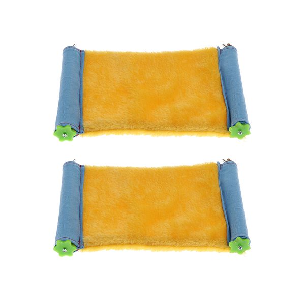 

2x small pet animal hamster mice hammock parrot cage hanging perch for cage hanging bed cage toys