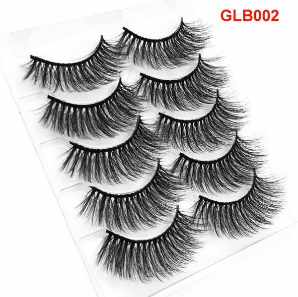 

handmade reusable mink lashes set 5 pairs thick natural long eyelashes extensions 8 models available 20sets/lot dhl free