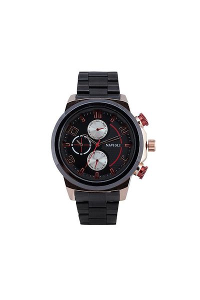 

navigli male clock 3937mt06, Slivery;brown