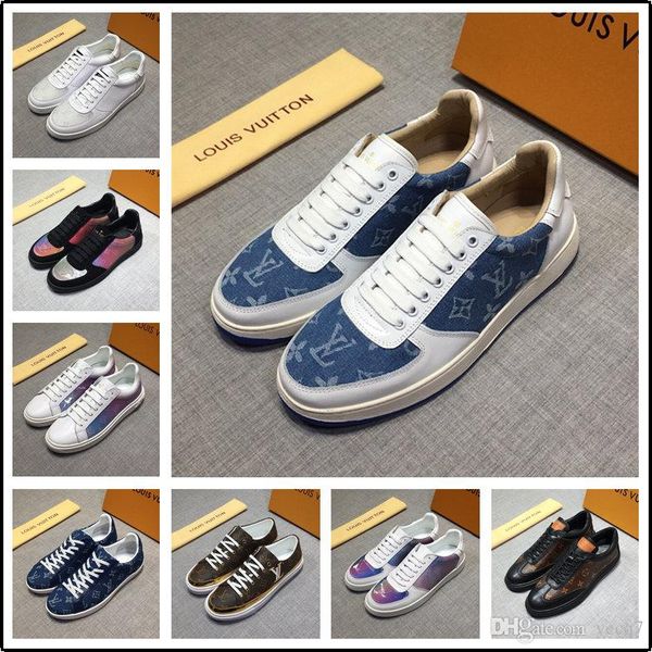 

21ff хорошего качества luxury new men осиповка low top flats shoes модельеры вышивка тапок 7 стилей пчелы собаки тигр сердца змей casual, Black