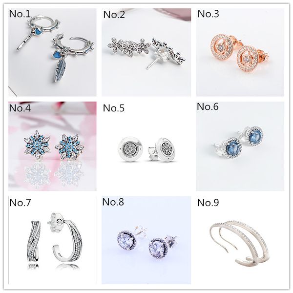 

2020 new fashion jewelry charms 925 earrings for women ear studs silver earring femme 2020 stud earrings crocodile dangle wholesales jewelry, Golden;silver