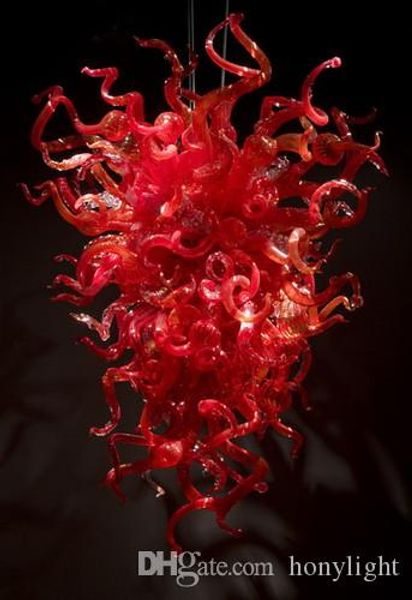 

classic red glass art chandelier style blown glass chandeleir lighting flush mounted ceiling lights with led lights sell
