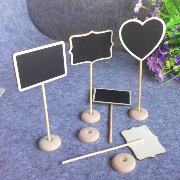 

message blackboard mini wooden bar message board notes board valentine's day decoration table decoration crafts