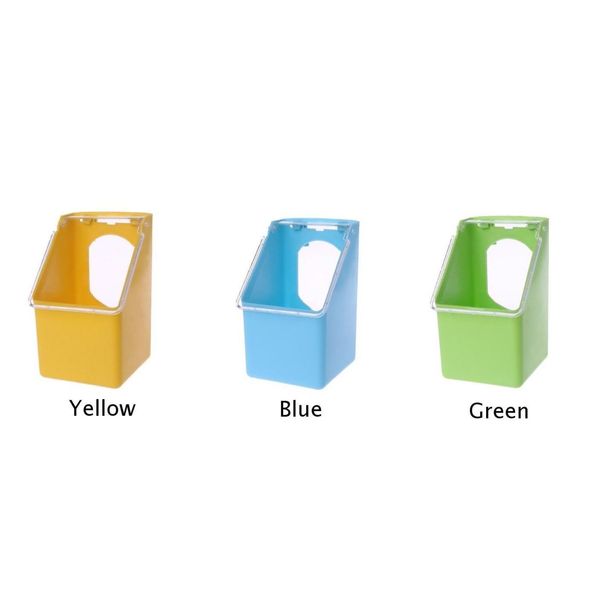 

feeding box pigeons water hanging t bird cage yellow blue green feeder po 1x hot