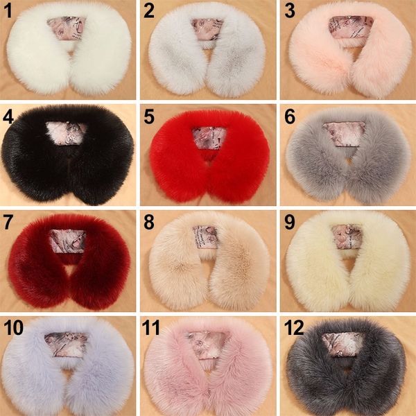 

2018 womens winter trench coat fur collar scarfs soft collar luxury lady raccoon fur neck round warm scarves female s5180