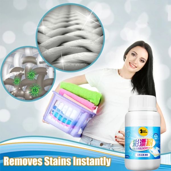 

bleaching powder color-proof laundry stain remover powder bleaching whitening strong detergent protects color fading 250 g 69p