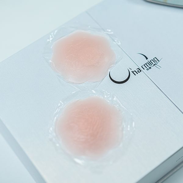 

small breast paste silicone chest sticker women invisible reusable breast boobs self adhesive nipple cover pasties, Black;white