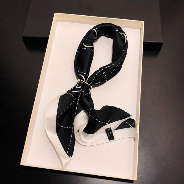 

designer silk scarf famous brand c with logo fashion pattern scarves women shawl size 50*50cm, Blue;gray