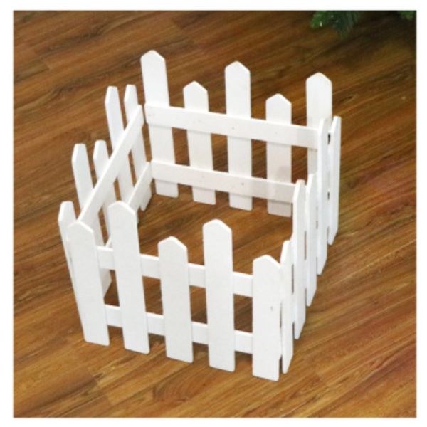 

christmas tree decoration 1.2 m wooden fence christmas scene layout window props