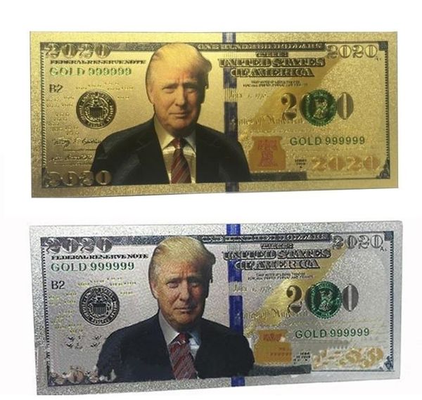 

6 styles donald trump dollar us president banknotes gold foil bills commemorative coin crafts america general election supplies wholesale