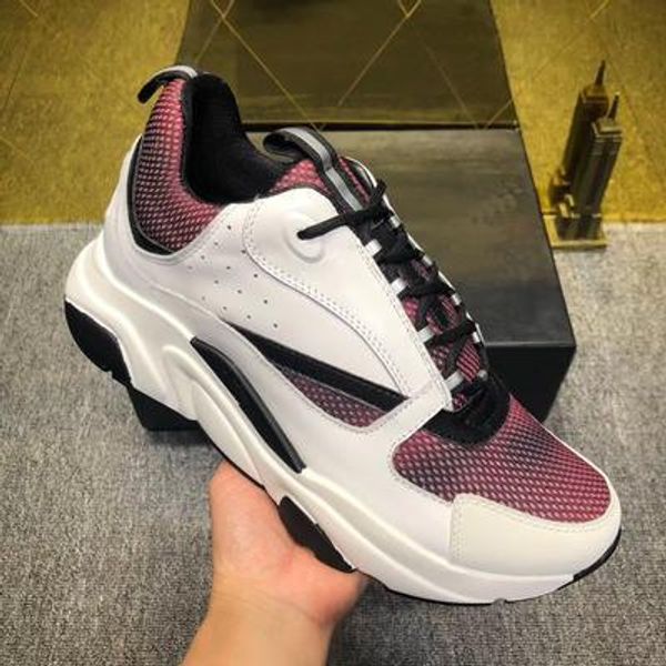 

2019 new 3d reflective canvas and calfskin sports shoes from europe trendy fashion sports b22 men's technical casual shoes 104, Black