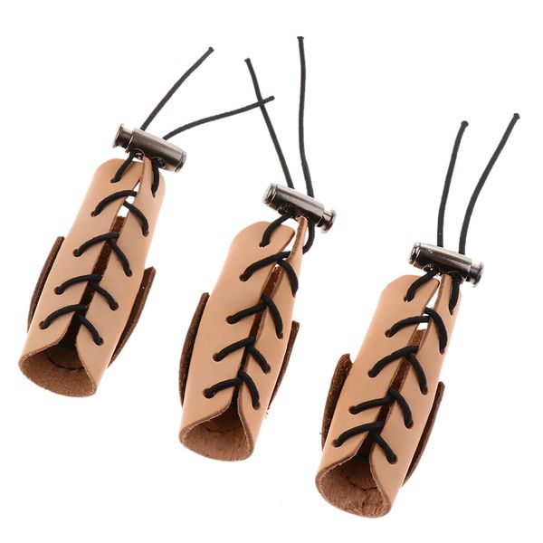 

три пальца перчатки для стрельбы из лука, отдельный палец язычок защитный ремешок, регулируемый, для мужчин женщин открытый мишень охота на, Black