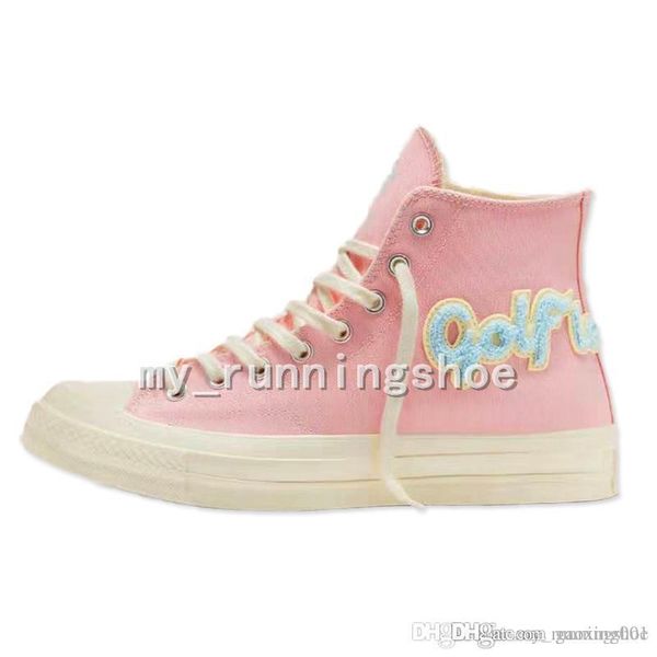 

new golf le fleur x chuck 70 hi flame pink blue flame casual shoes 1970 high canvas shoes running shoes sneakers 36-44