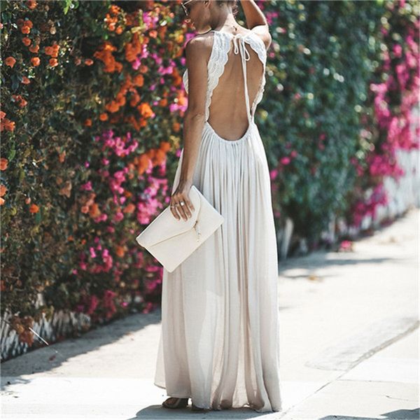 

lace backless women summer dresses deep v neck spaghetti strap night club party dresses fashion women summer dresses, White;black