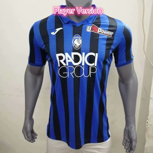 

player version atalanta b.c. home blue soccer jersey 19/20 #10 gomez soccer shirts short sleeves 2020 football uniforms on sale, Black;yellow