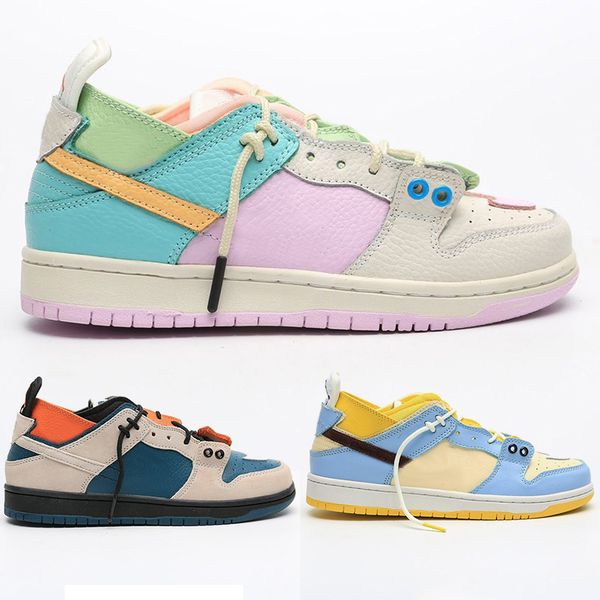 

men women wmns dunk sb low pro running shoes kiks x ejder hight quality pink yellow blue skateboard sneakers designer sport trainers, White;red