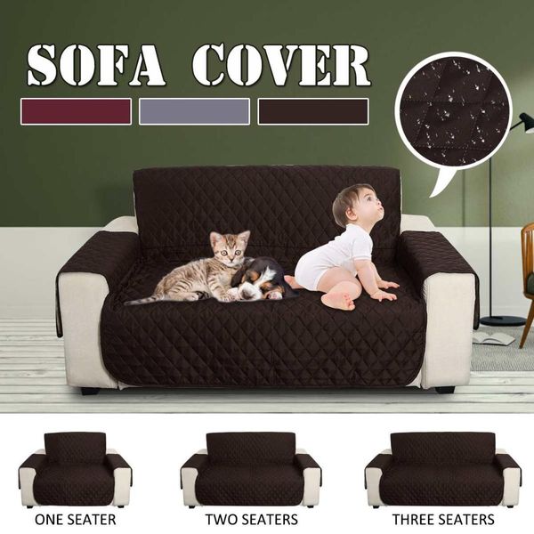 

1/2/3 seaters sofa cover waterproof quilted anti-slip couch chair furniture protector pad pet dogs slipcovers mat for livingroom