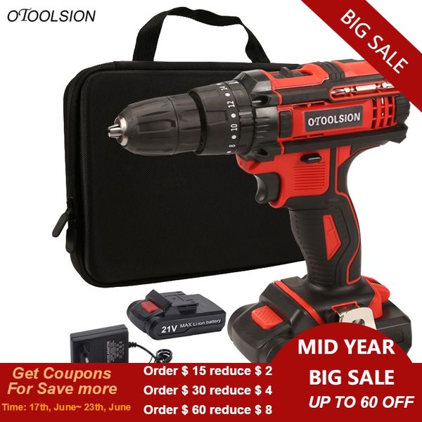 

new design 21v power tools impact drill cordless hammer drill 45n/m multifunctional screwdriver cordless tool for diy home