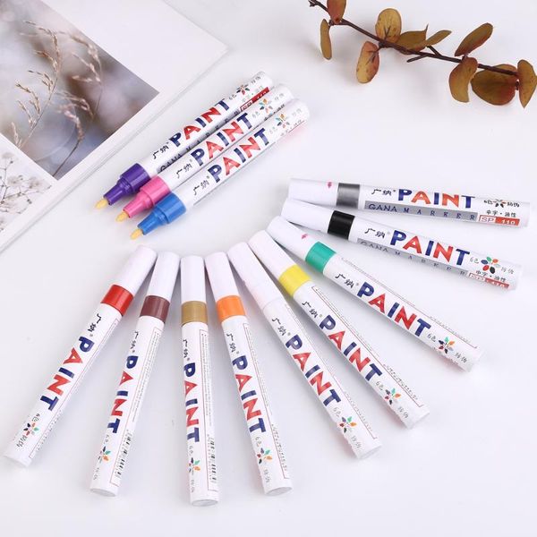 

colorful waterproof pen car tire tire tread cd metal permanent paint marker graffiti oil marker pen stationery