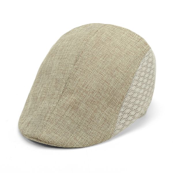 

spring summer men women linen hats newsboy hats korean style fashion sunscreen breathable hat -mx8, Blue;gray