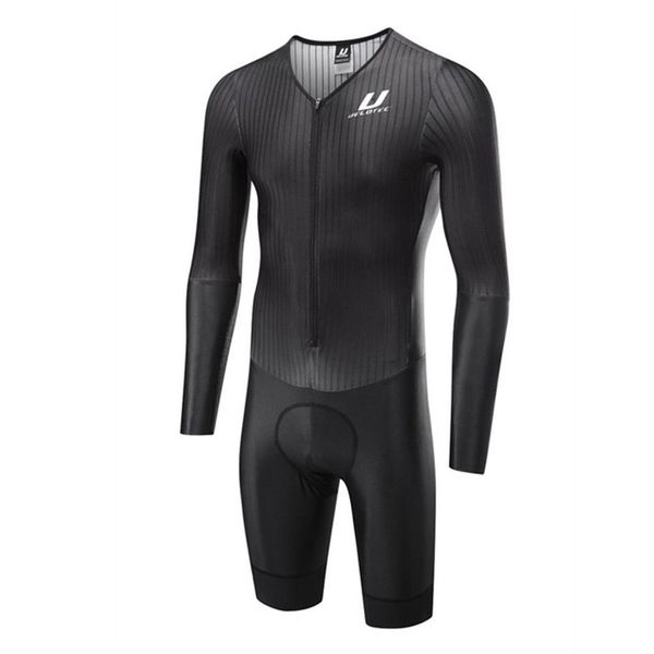 

velotec 2020 summer cycling skinsuit cycling clothing triathlon set ropa hombre long sleeve road jumpsuit bike mtb body ciclismo, Black;blue