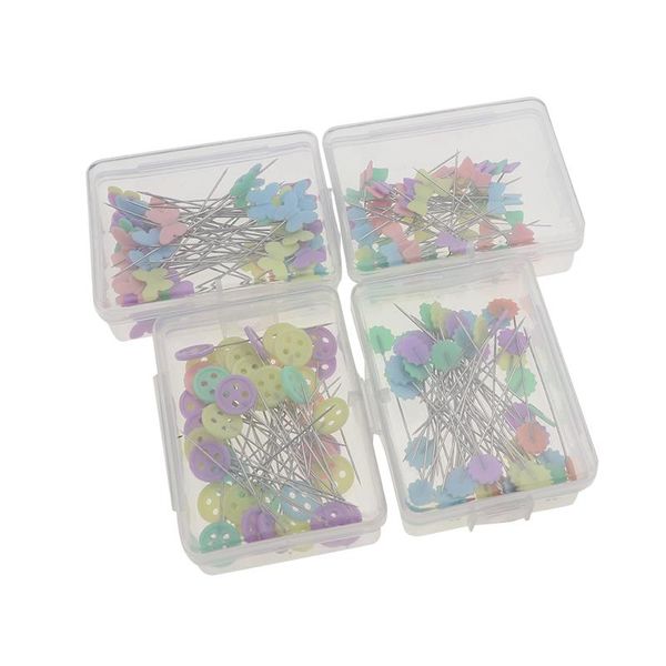 

50pcs100pcs швейные принадлежности пэчворк pins птица головки цветка pin pin шитье иглы craft handwork инструмент принадлежности mixed цветн, Black