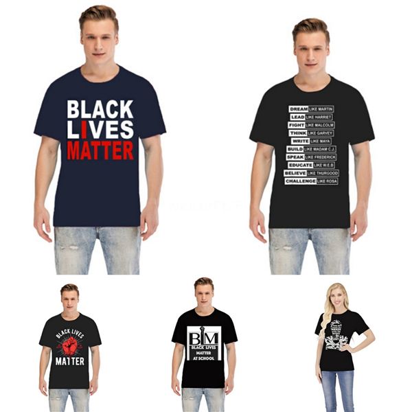

black lives mattermens designer shirt summer casual t shirts for men women short sleeve shirt brand clothing letter pattern printed #21, Gray;blue