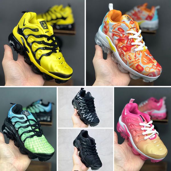 

2019 air chaussures tn kids running sports shoes infant boys girls tn plus ultra kup og white black jogging sneakers zapatillaes