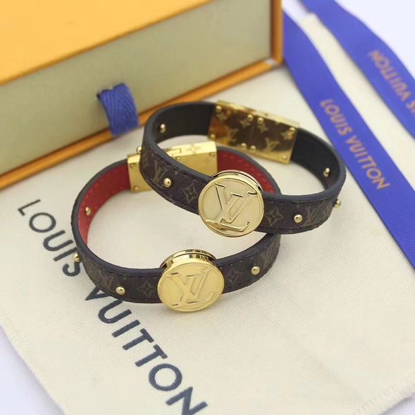 

fashion brand mans beacelets for women wrap real leather bracelets with alloy buckle fashion nature jewelry with box, Black