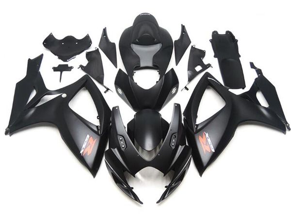 

4gifts new abs motorcycle full fairings set fit for suzuki gsx-r600 gsx-r750 600 750 k6 gsxr 2006 2007 06 07 black red matte