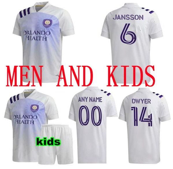 

in stock2020 2021 mls orlando soccer jerseys 20 21 city nani pereyra dwyer football shirt johnson uniform thai quality men + kids kit, Black;yellow