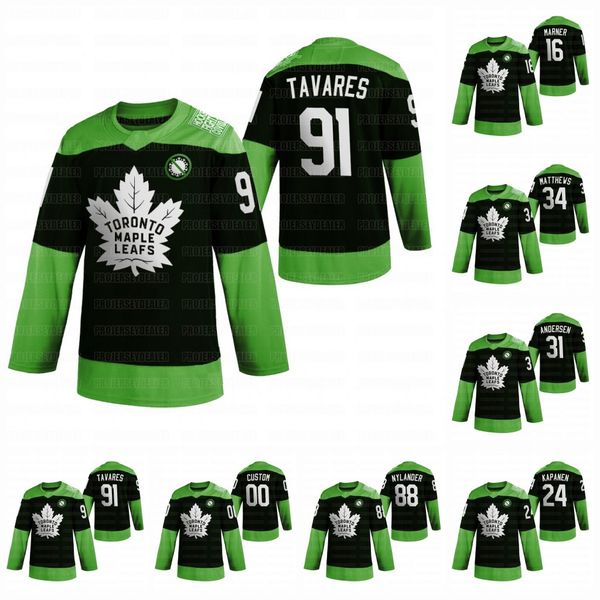 

молодежь торонто мэйпл лифс 2020 бороться нков зеленый таварес джерси мэттьюз митчелл мернер фредерик андерсен райли уильям нюландер хайман, Black;red